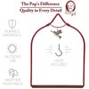 Pop's Birding, The Original Charm Hummingbird Swing for Outdoors - Perfect Bird Perch for Small Birds - Sturdy Steel Metal Swing Set with Hook Included