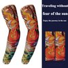 SOLENOBLE 20Pcs Temporary Tattoo Arm Sleeves Fake Temporary Tattoo Sleeves Arm Sleeves for Men Women Sunscreen Tattoo Sleeves for Body Art and Sports Outdoor Cycling Activities