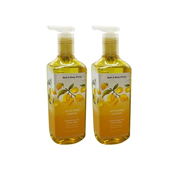 Bath & Body Works Deep Cleansing Hand Soap 2 Pack 8 oz. (Kitchen Lemon)