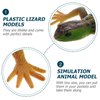 NUOBESTY Realistic Fake Lizards Artificial Model Reptile Lizard Plastic Lizards Action Figures Trick Playthings, 2Pcs