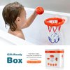 MARPPY Bath Toys - Bathtub Basketball Hoop for Toddlers Kids - Mold Free Bath Toys Shower Toys - Suction Cup Basketball Hoop with 4 Soft Balls for Kids, Toddlers - Boys and Girls