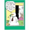 Box Set of 12 Face On Christmas Humor Card