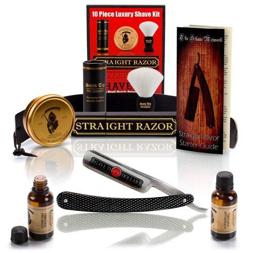 ~Shave Ready~ 10 Piece Set Shaving Straight Razor 6/8