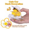 MuMyer Car Duck Decoration Dashboard, Rubber Duck Car Ornament Accessories with Mini Cowboy Hat Swim Ring Necklace Sunglasses Special Prop(Lc10)