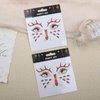 Cute Reindeer Face Stickers 2Pcs Glitter Elk Eye Body Face Tattoo Stickers for Kids Adult Christmas Party Makeup Self Adhesive Fake Tattoo Sticker Cospay Party Supplies