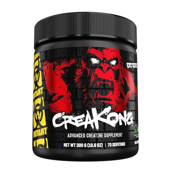 Mutant CREAKONG – Advanced Creatine Supplement with Triple Creatine Blend for Muscle Strength, Size & Performance – Unflavoured, Banned Substance Tested – 300g (75 Servings)