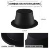 SATINIOR 12 Pcs Top Hats Plastic Magician Hat Derby Victorian Hat Unisex Formal Costume Hat for Party Supply(Black)