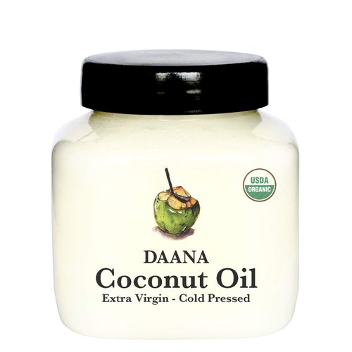 Daana Organic Coconut Oil for Skin: Extra Virgin, Cold Pressed (12 oz)