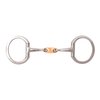 Korsteel JP Stainless Steel Copper Oval Link Eggbutt Snaffle Bit, 5.5"