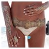 Metallic Gold Henna Temporary Tattoos 80+ Mandala Tattoos Flowers, Mandalas, Elephants Waterproof Nontoxic Long Lasting for Beach, Festivals, & Parties