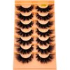 AMSDCN New 7Pairs Design Wet Manga Lashes 3D fluffy Eyelash Extensions Makeup Fashion Long Thick Natural Fake Eyelashes (MY-01)