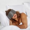 Dore & Rose Deep Sleep Mask Light Blocking, 23 Momme Mulberry Silk Eye Mask, Ultra Soft, Adjustable - Travel Sleeping Mask for Men & Women - Charcoal