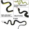 Haconba 20 Pack Realistic Rubber Snakes Plastic Snake Toys Fake Snakes for Party Favors Halloween Decoration Gag Toys, Prank and Prop 17.7 inch