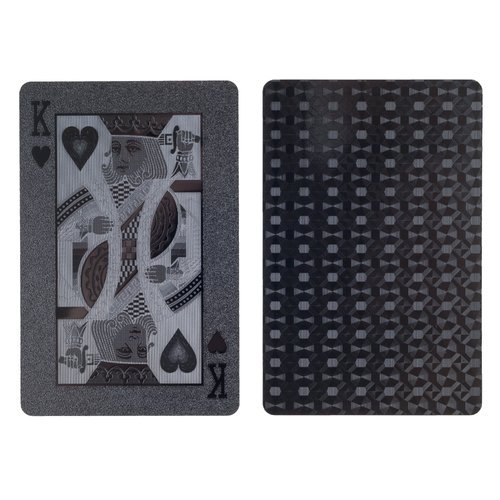 TMG Deck of Black Devil Embossed Poker Playing Cards- Includes Bonus Cut Card!
