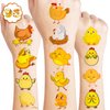 Generic Chicken Temporary Tattoos Birthday Party Supplies Favors Decorations Super Cute 96PCS Fake Tattoos Stickers for Boys Girls School Classroom Rewards Gifts Ideal