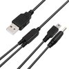 Funturbo PSP Charger Cable, Playstation Portable Charger PSP Power Cord for Charging Sony PSP 1000 2000 3000 USB Data Cable & Charging Cord 2-in-1 (2 Pack)