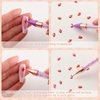 Tatuo 10 Pcs Diamond Painting Pen with Wax Tip Dual Ended Diamond Art Pens Tools Nail Rhinestone Picker Nail Gem Tool for Manicure Nail Art DIY Decoration and 5D DIY Painting Crafts