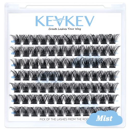 Lash Clusters 84 Pcs Cluster Lashes Eyelash Clusters DIY Cluster Eyelash Extensions Individual Lashes Soft and Comfortable (Mist,C-14mm)