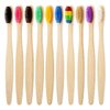 Bamboo Toothbrush for Adult 10pcs, Biodegradable Eco-Friendly Natural Organic Bamboo Charcoal Toothbrushes, Premium BPA Free for Best Clean, Eco-Friendly Tooth Brush