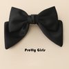 AsggBah 3pcs Upscale Hair Clips with Big Bowknot Solid Color Styling Bowknot French Barettes Hair Bow Clips Accessories for Women Girls