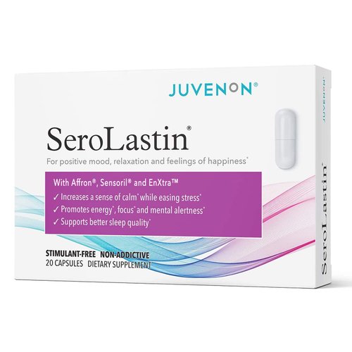 Juvenon Menopause Supplements for Women Mood Support, Hot Flashes Relief, Peri-Menopausal Support, Hormone Balance, Promote Calm, Energy, Clarity, Sleep, Natural Herbal Supplement, 20 Capsules
