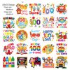100th Day Of School Temporary Tattoos, 72 pcs Happy 100 Days of School Face Tattoos for Kids 100 Days Smarter Party Supplies, Hooray 100 Days Tattoo Stickers for 100Days Party Decoration, 100 Day of School Gift Bags Fillers