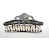 Generic Abalone sea shell effect hair claw clamp clip fine thin hair (Size: 3), 1 Count (Pack of 1)