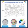 D24TIME Giant Nativity Scene Christmas Coloring Poster 35.5"x54" Kids Xmas Big Jumbo Nativity tablecloth Coloring Pages Religious Table Cover for Kid Christmas Activities Home Classroom Party Supplies