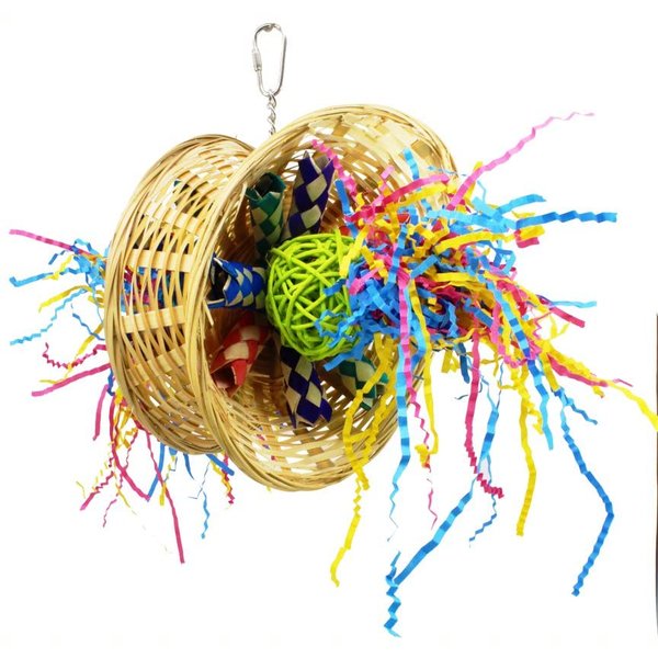 Bonka Bird Toys 1870 Foraging Butterfly Bird Toy Birds Parrot Natural Conure Cockatiel. Quality Product Hand Made in The USA.