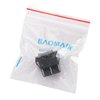 Baomain Momentary 6 Pin DPDT Button Rocker Switch (ON)/Off/(ON) AC 250V/10A 125V/15A Black Plastic (1PCS)