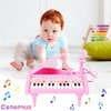 Conomus Piano Keyboard Toy for Kids-1 2 3 Year Old Girls First Birthday Gift -24 Keys Multifunctional Musical Electronic Toy Piano for Toddlers