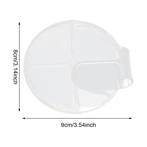 yueton 2PCS Acrylic Makeup Mixing Tray Makeup Palette Spatula Eyeshadow Makeup Hand Palette Nail Art Transparent Palette Hand Makeup Mixing Palette Cosmetic Foundation Dish for Makeup Foundation