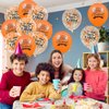 Orange Happy Birthday Balloons 18Pcs Birthday Latex Confetti Balloons Thanksgiving Birthday Party Balloons Decorations for Kids Boys Girls Women Men Halloween Fall Birthday Party Supplies