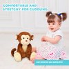 IKASA Monkey Stuffed Animals Plush Toys,12.5" Cute Plushie Soft Cuddly Plushy Fluffy Toy,Gifts for Family Kids Children Girls Boys