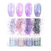 Laza 12 Colors Glitter Nail Art Acrylic Nails Powder Mixed Sequins Iridescent Flakes Ultra-Thin Paillette Sparkles Tips Chunky Box 120g for Face Eyes Body Hair Crafts Tumblers - Mermaid Princess