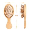 Sofmild Mini Travel Bamboo Hair Brush for Women/Men/Kids - Anti-Static Small Detangling Brush Glide Through Tangles with Ease