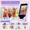 Kids Smart Phone for Girls, Christmas Birthday Gifts for Girls Age 3-10 Kids Toys Cell Phone, 2.8" Touchscreen Toddler Learning Play Toy Phone with Dual Camera