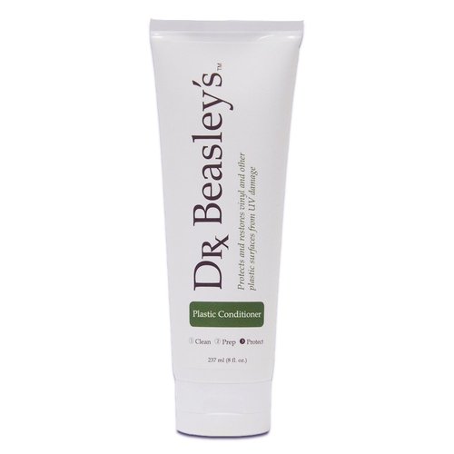 Dr. Beasley's Plastic Sealant for Auto - Maintains Color, Prevents Fading & Cracking, Moisturizes, Adjustable Shine for Molding, Trim, Bumper, Handle, Mirror Housing, 8 Oz