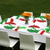 100 Pcs Italian Flag Plates and Napkins Party Supplies Italy Flag Party Tableware Set Italian Flag Red White and Green Party Decors Favors for Italy Family Gathering Kitchen Dining Serves 25 Guests…
