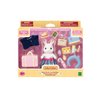 Calico Critters Snow Rabbit Mother's Weekend Travel Set, Dollhouse Playset with Figure and Accessories