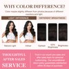 GOO GOO Clip in Hair Extensions Real Human Hair, Remy Human Hair Extensions Clip ins for Women, Natural Human Hair, 16inch 130g 7Pcs, 2 Dark Brown