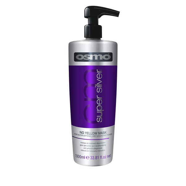 Osmo - Super Silver No Yellow Mask for Super Lightened Grey and Bleached Tones Formula, 1000 ml