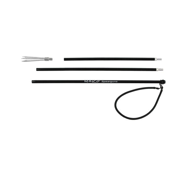 MAKO Spearfishing Traveler Pole Spear with 5 Prong Paralyzer Barb Tip