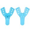 JMU Dental Impression Tray 12 Pcs, Perforated Disposable Impression Trays, 4 Medium Lower