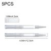 QUANXILXU 5 Pcs 3 ml Transparent Twist Pens,Empty Nail Oil Pen with Brush Tip Cosmetic Lip Gloss Container Applicators,Eyelash Growth Liquid Tube Cosmetic Rotary Twist Pens with Brush Tips