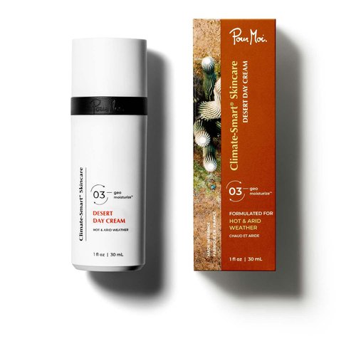 Pour Moi Desert Day Cream | Climate-Smart Semi-lightweight Luxurious Age Defying Face Cream Formulated to Geo-moisturize in Skin-wrecking Desert Climate for Remarkable Anti-aging Results