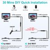 Backup Camera HD 1080P Rear View Monitor Kit Night Vision Waterproof Reverse Camera for Car Truck Pickup Minivan DIY Grid Lines DoHonest S01