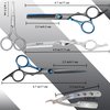 Hair Cutting Scissors Barber Shears Kit, Fozirut Professional Hair Trimming Scissors Thinning Shears Set, Salon Hairdresser Scissors Blending Shears Haircut Kit, Barber Accessories Haircutting Tools