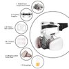 Respirator Mask, Half Face Cover Gas Mask with Safety Glasses Reusable Professional Breathing Protection, for Painting, Organic Vapor, Welding, Polishing, Woodworking and Other Work Protection