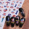 12 Sheets 4th of July Nail Stickers American Flag Patriotic Nail Design Stickers Independence Day Nail Decals 3D Self Adhesive Nail Art Supplies for Women Girls Nail Art Decorations Accessories